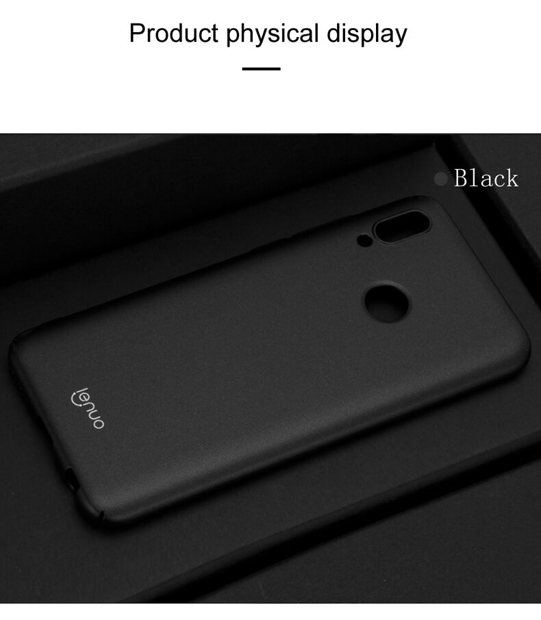 Lenuo Leshield etui plastikowe do Honor 10 Lite / Huawei P Smart (2019) - ciemnoniebieskie