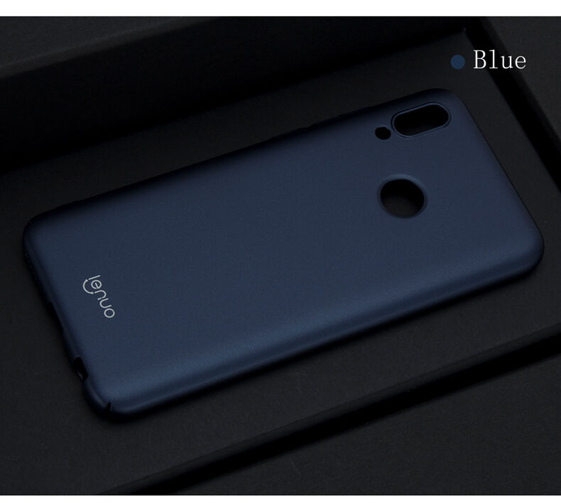 Lenuo Leshield etui plastikowe do Honor 10 Lite / Huawei P Smart (2019) - ciemnoniebieskie
