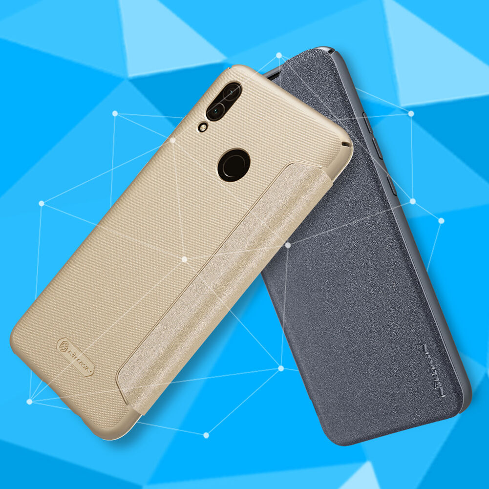 Nillkin Sparkle pokrowiec flip do Honor 10 Lite - szary