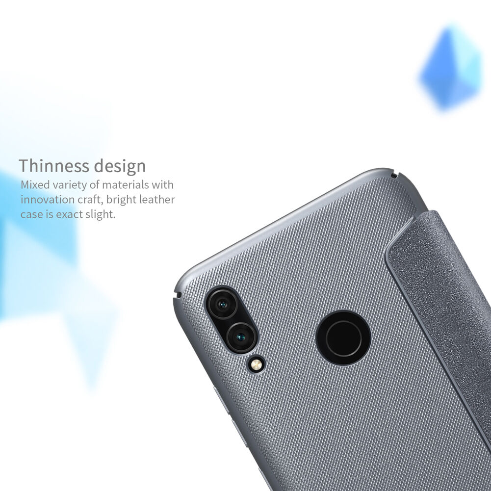 Nillkin Sparkle pokrowiec flip do Honor 10 Lite - szary