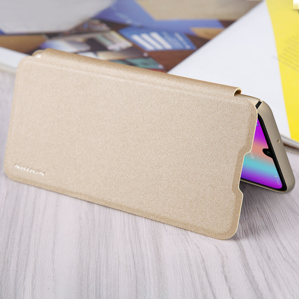 Nillkin Sparkle pokrowiec flip do Honor 10 Lite - szary
