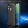 Etui z teksturą szlifowaną i karbonową do Huawei P Smart (2019) / Honor 10 Lite - ciemnoniebieskie