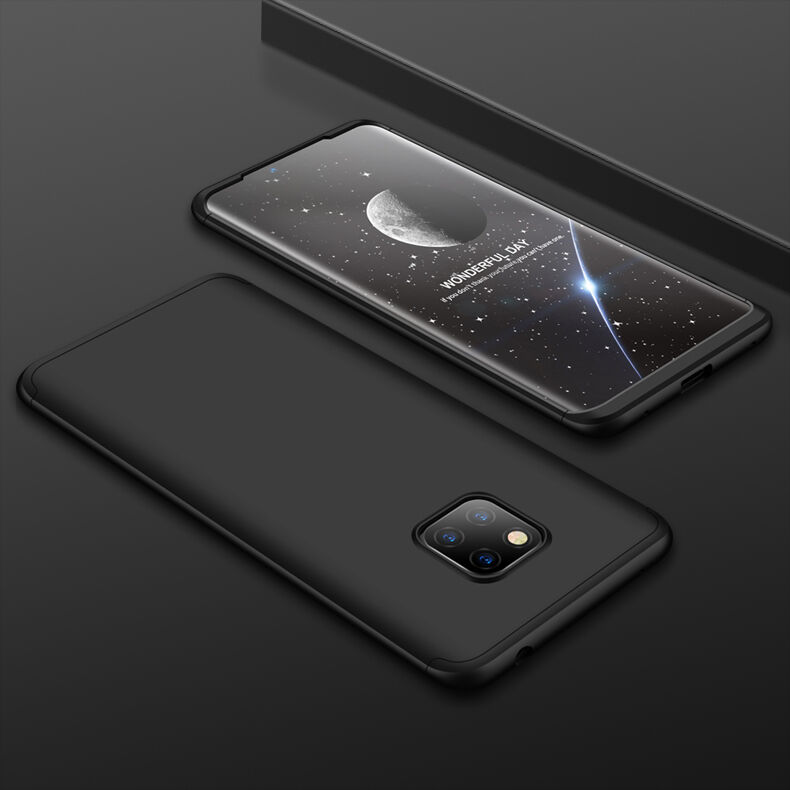 GKK etui matowe na cały obwód Huawei Mate 20 Pro - czarny