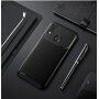 Etui plastikowe z teksturą karbonu do Huawei Nova 3i - ciemnoniebieskie