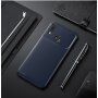 Etui plastikowe z teksturą karbonu do Huawei Nova 3i - ciemnoniebieskie