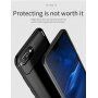 Ipaky etui plastikowe z teksturą karbonową do Honor 10 - czarne