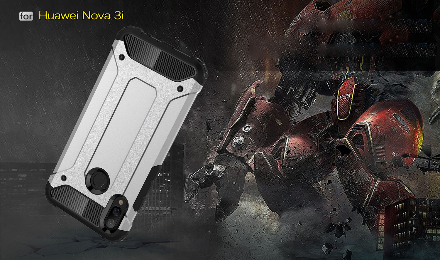 Super odporne etui Armor do Huawei Nova 3i - złote