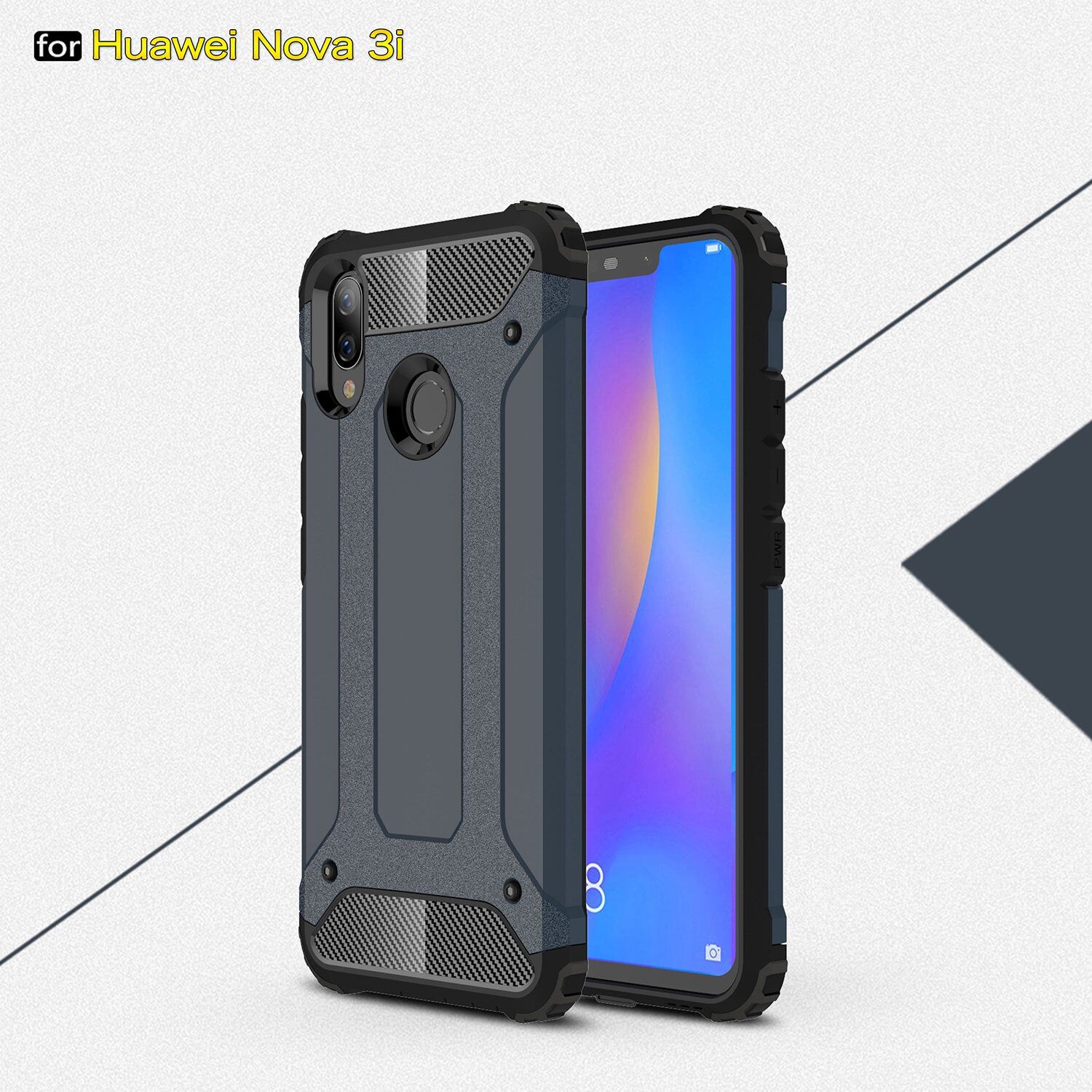 Super odporne etui Armor do Huawei Nova 3i - złote