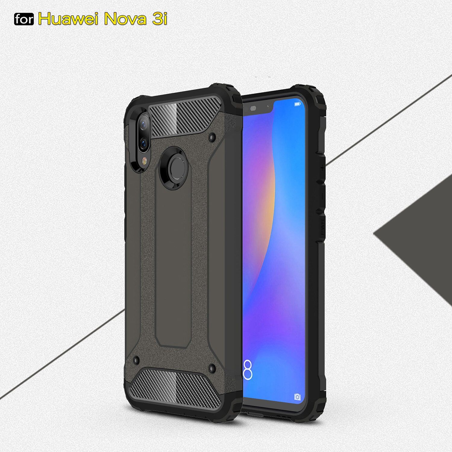 Super odporne etui Armor do Huawei Nova 3i - złote