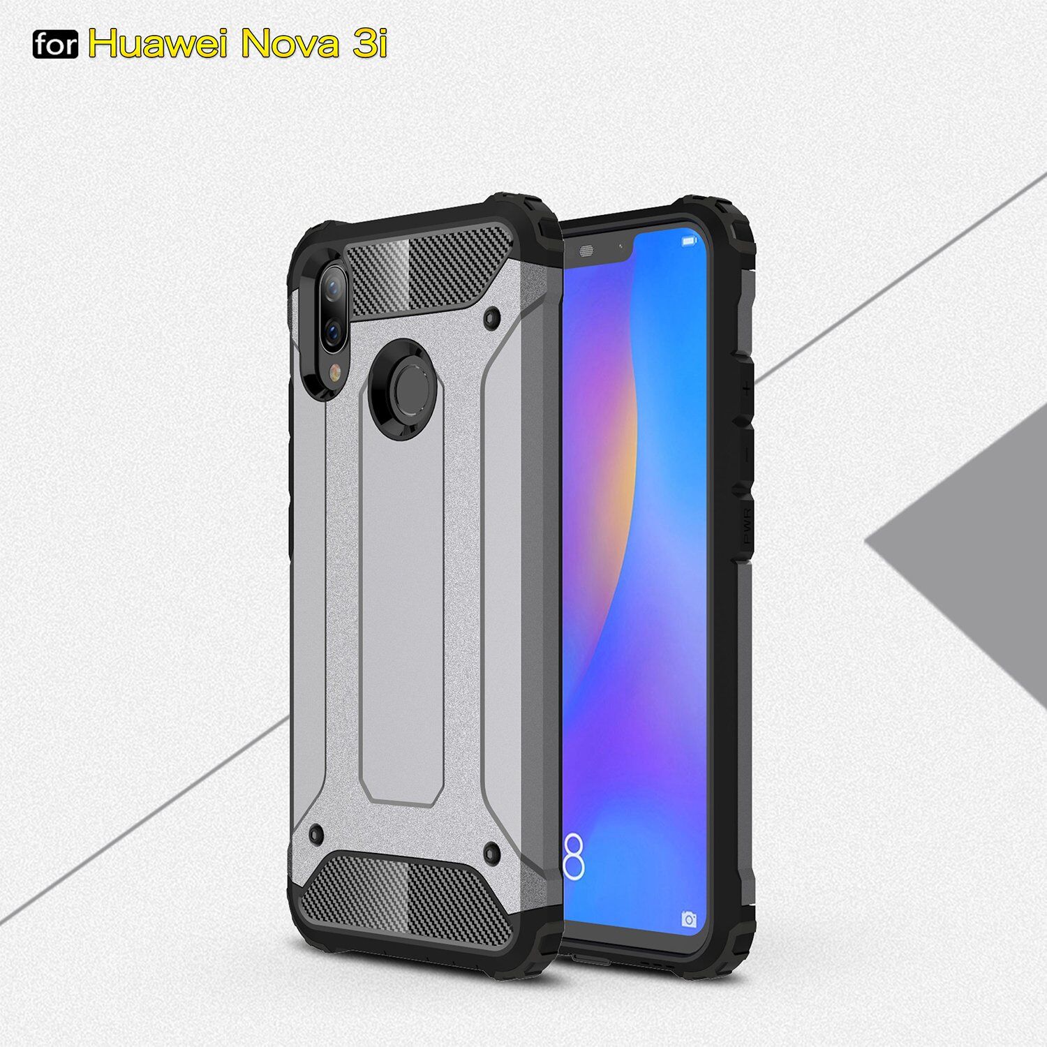 Super odporne etui Armor do Huawei Nova 3i - złote