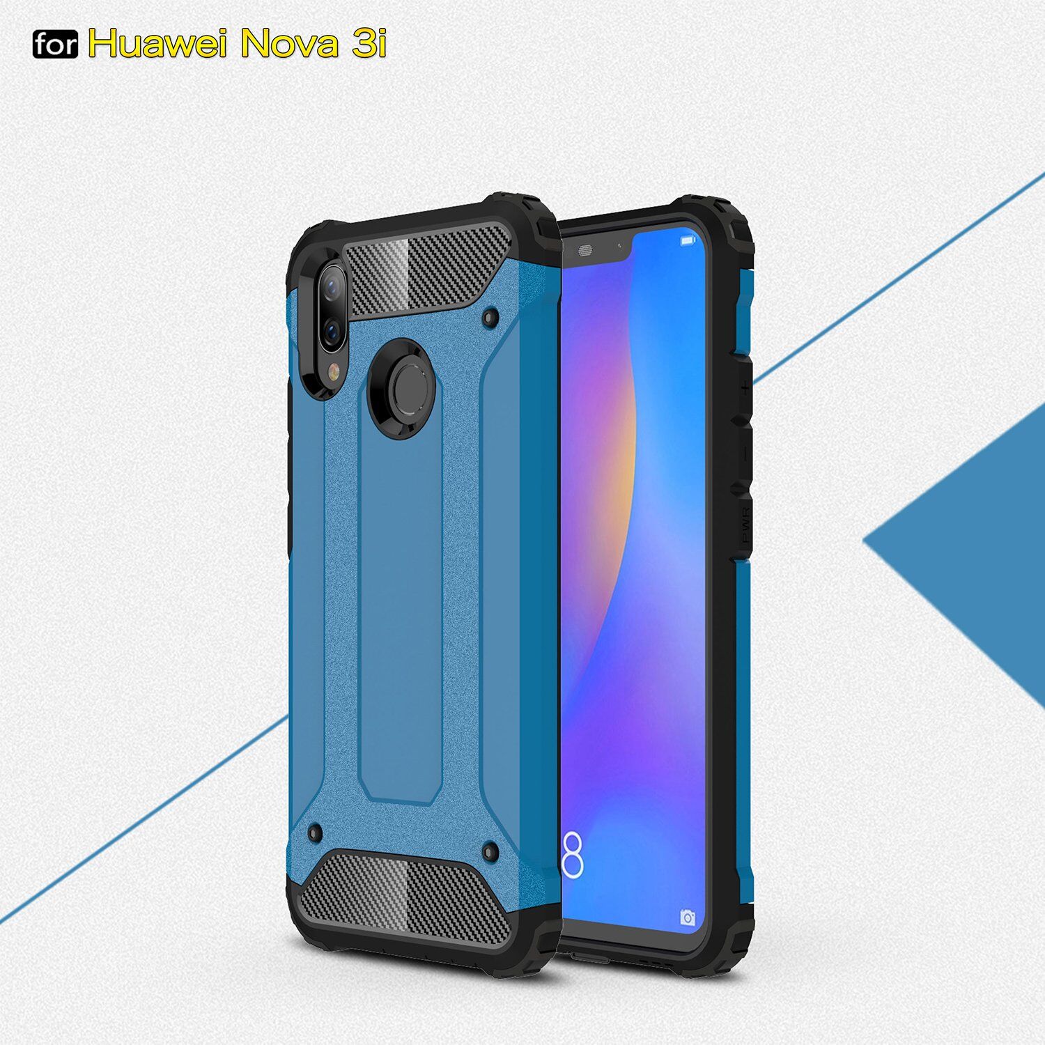 Super odporne etui Armor do Huawei Nova 3i - różowo-złote