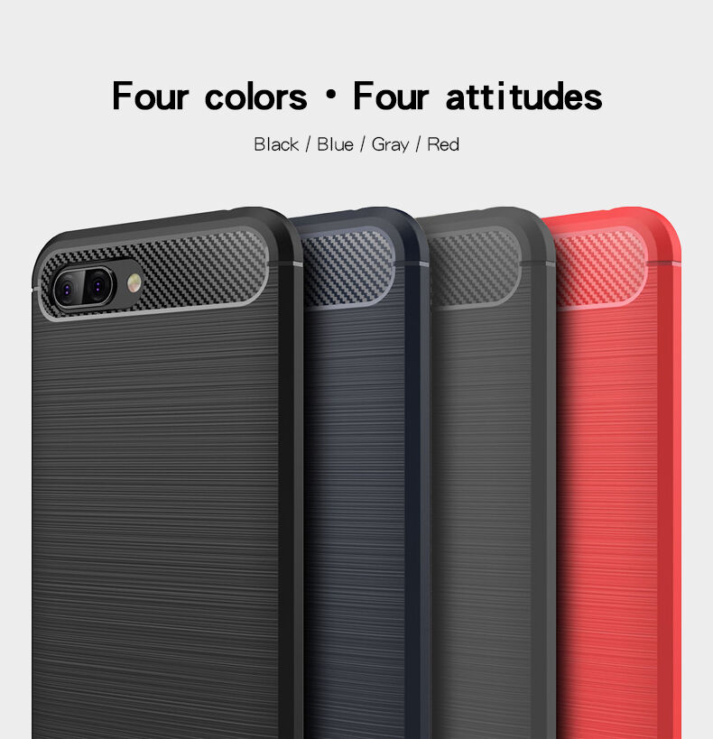 Mofi etui plastikowe z teksturą szlifowaną do Honor 10 - szare
