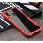 Ipaky etui przezroczyste z ramką do Huawei Nova 3 - czerwone