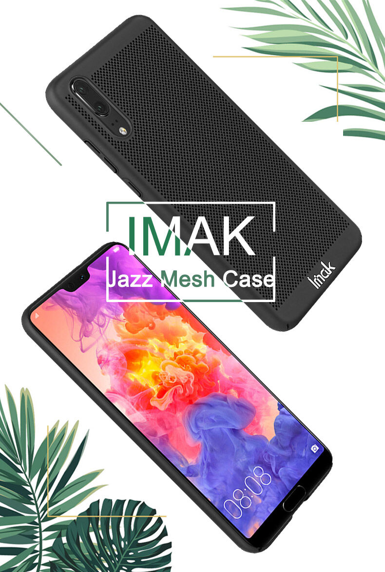 Imak etui przepuszczające powietrze z ochroną ekranu do Huawei P20 - czarne