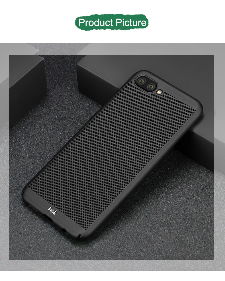 Imak etui przepuszczające powietrze z ochroną ekranu do Honor 10 - czarne