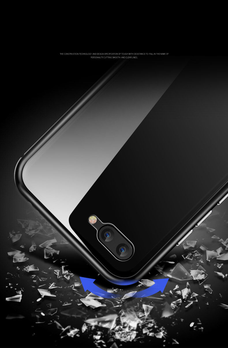Luphie ramka metalowa ze szkłem hartowanym do Honor 10 - srebrna / przezroczysta
