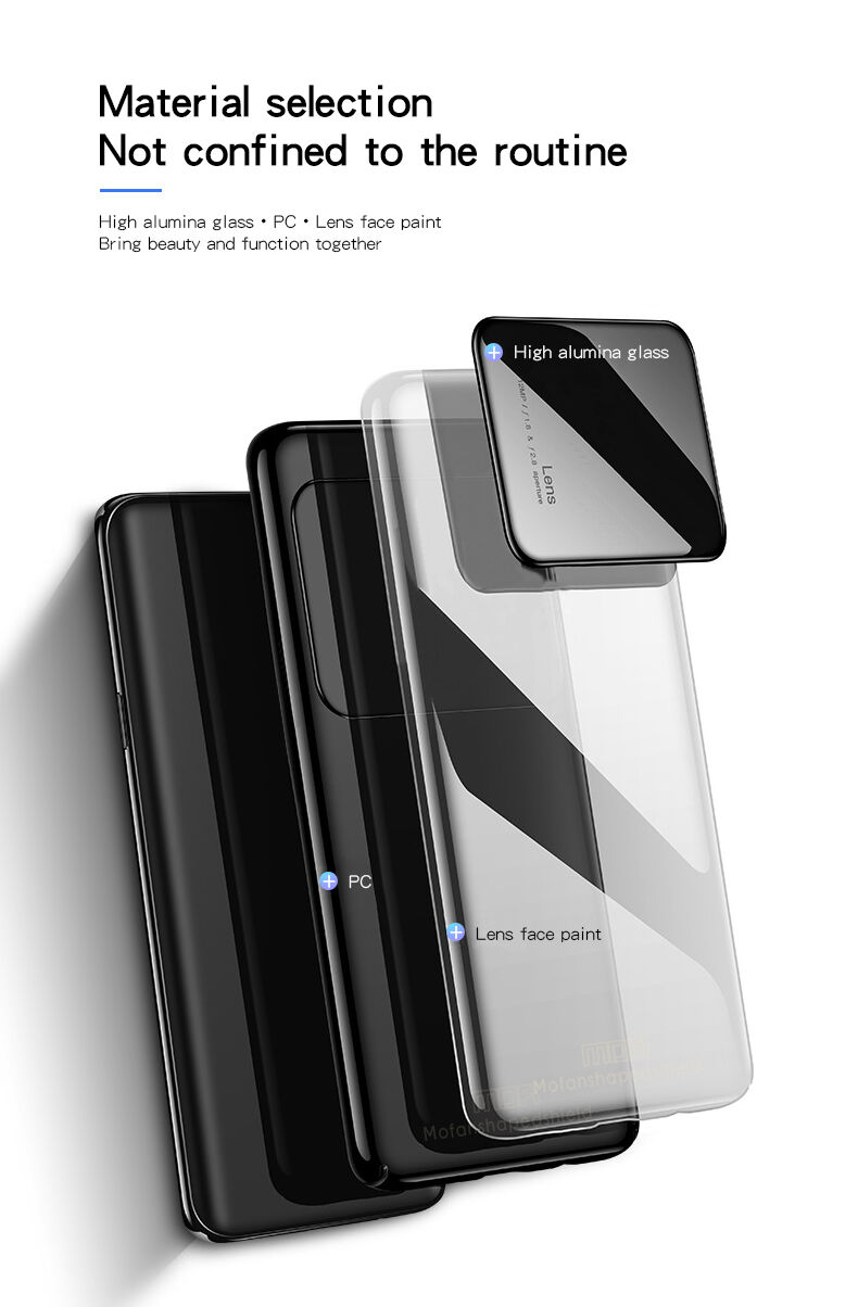 Mofi etui tylne z plastiku i szkła do Huawei P20 Lite - czarne