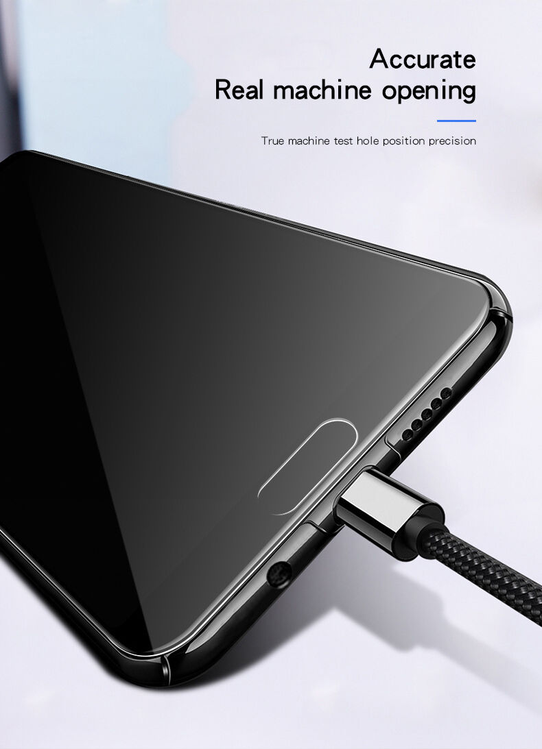 Mofi etui tylne z plastiku i szkła do Huawei P20 Lite - czarne