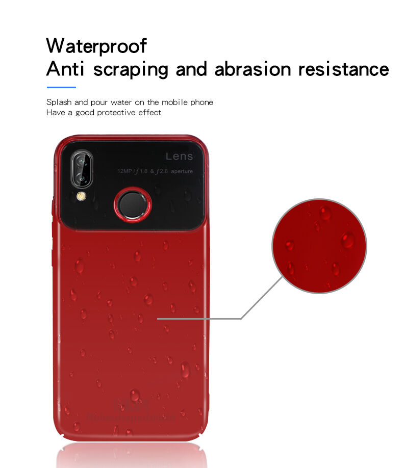 Mofi etui tylne z plastiku i szkła do Huawei P20 Lite - czarne
