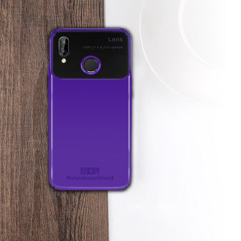 Mofi etui tylne z plastiku i szkła do Huawei P20 Lite - czarne