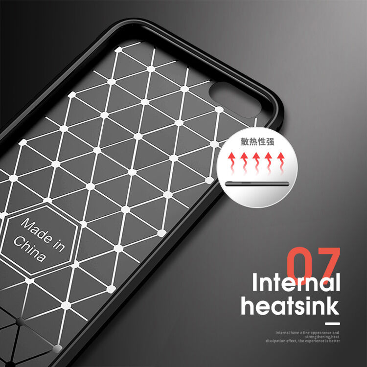 Ipaky etui plastikowe z teksturą szlifowaną do Honor 10 - czarne