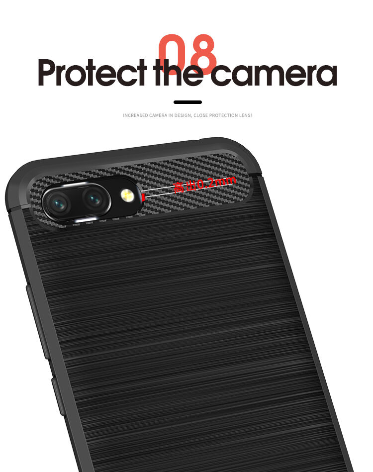 Ipaky etui plastikowe z teksturą szlifowaną do Honor 10 - czarne