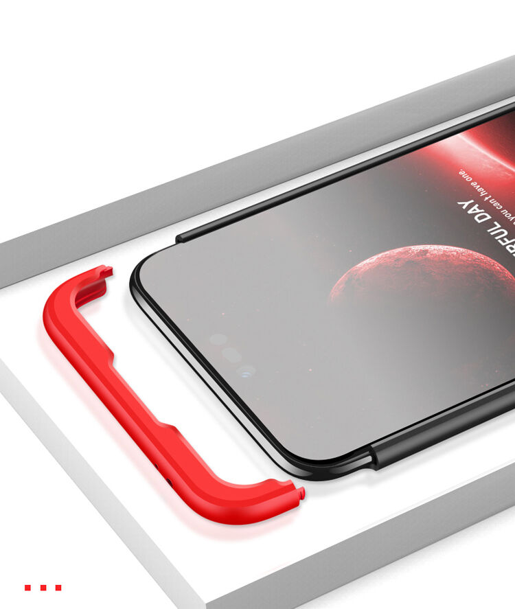 GKK składane etui matowe z twardego plastiku na cały obwód do Honor 10 - złote