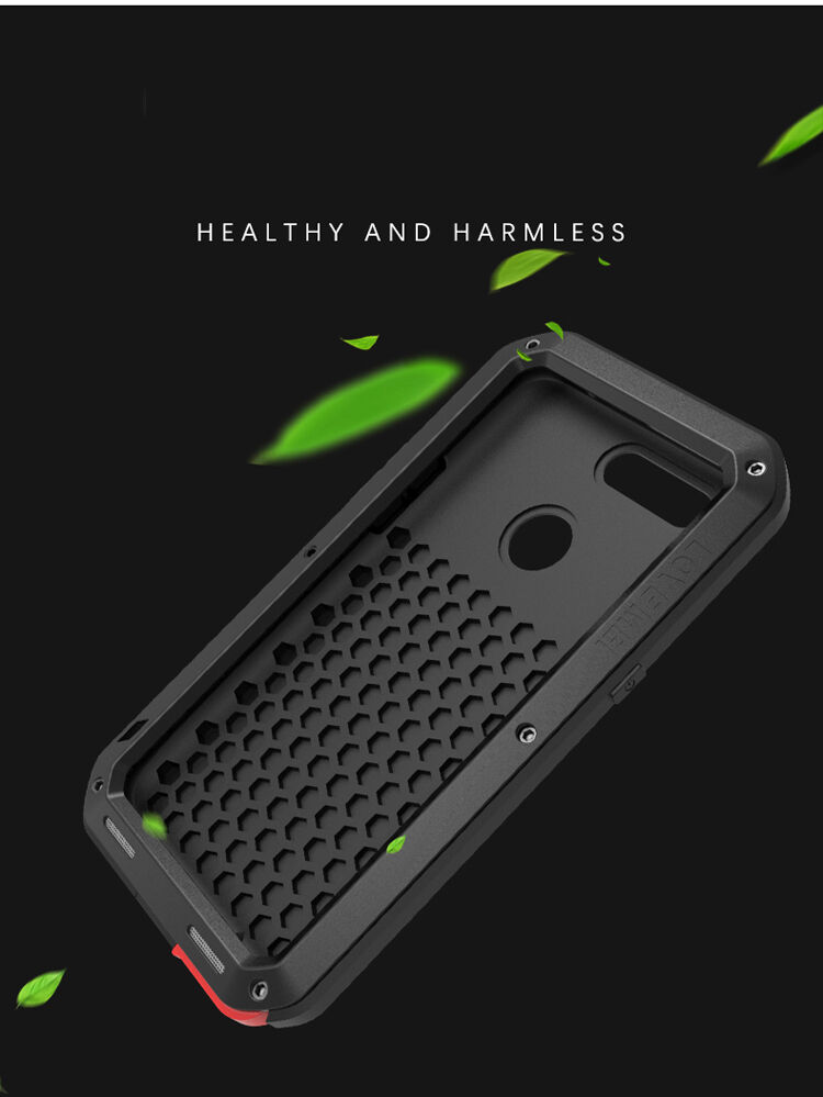 Love Mei super odporne etui metalowe do Huawei P20 Lite - czarne