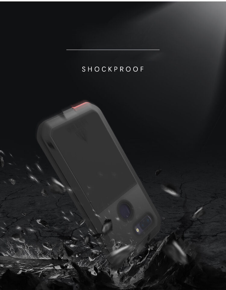 Love Mei super odporne etui metalowe do Huawei P20 Lite - czarne
