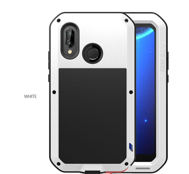 Love Mei super odporne etui metalowe do Huawei P20 Lite - czarne