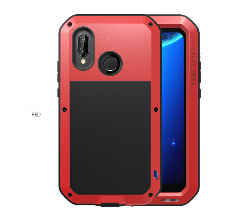 Love Mei super odporne etui metalowe do Huawei P20 Lite - czarne