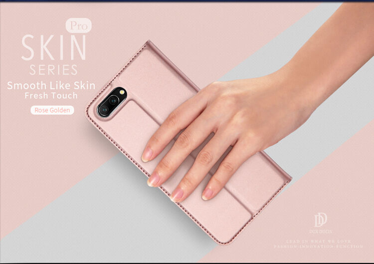 Dux Ducis Skin Pro pokrowiec flip do Honor 10 - ciemnoniebieski