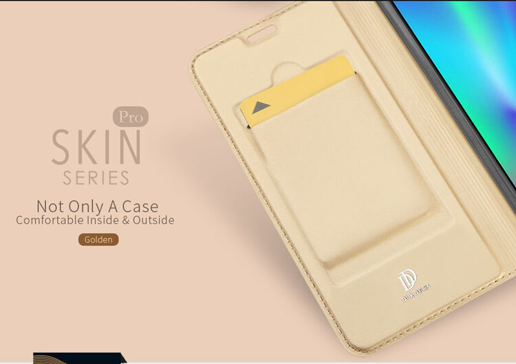 Dux Ducis Skin Pro pokrowiec flip do Honor 10 - ciemnoniebieski