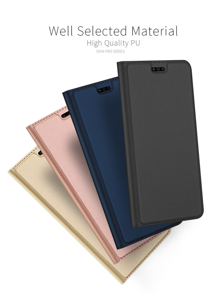 Dux Ducis Skin Pro pokrowiec flip do Honor 10 - ciemnoniebieski