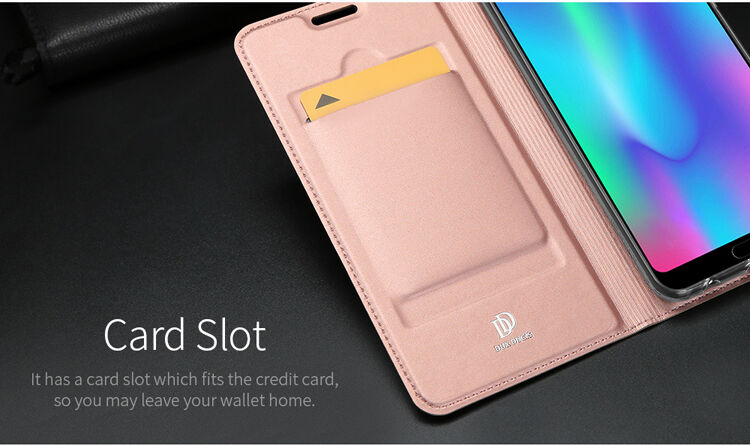 Dux Ducis Skin Pro pokrowiec flip do Honor 10 - ciemnoniebieski