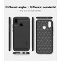 Mofi etui plastikowe z teksturą szlifowaną do Huawei P20 Lite - czerwone
