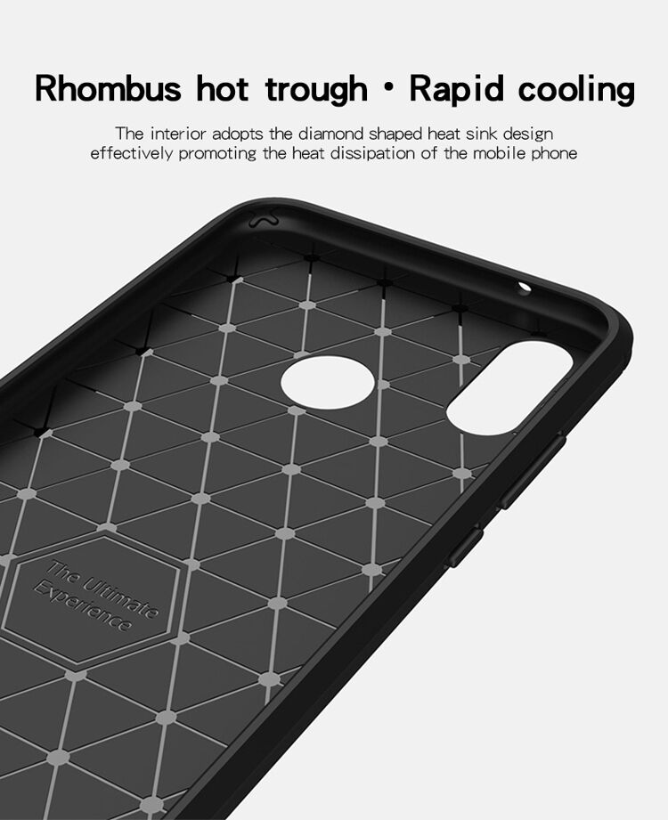 Mofi etui plastikowe z teksturą szlifowaną do Huawei P20 Lite - czarne