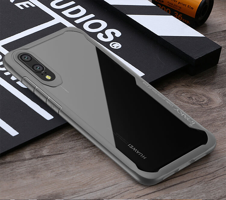 Ipaky etui przezroczyste z ramką do Huawei P20 Lite - czerwone Ipaky etui przezroczyste z ramką do Huawei P20 Lite - czerwone