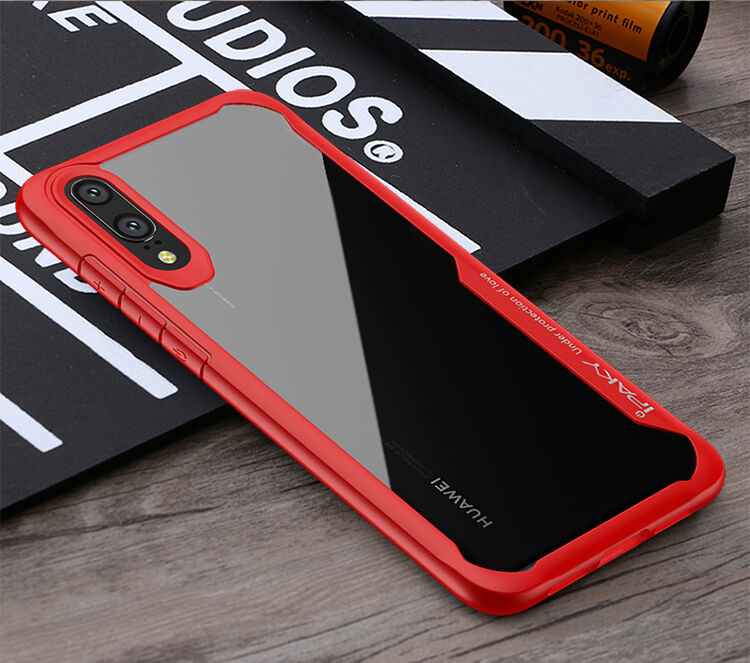 Ipaky etui przezroczyste z ramką do Huawei P20 Lite - czarne
