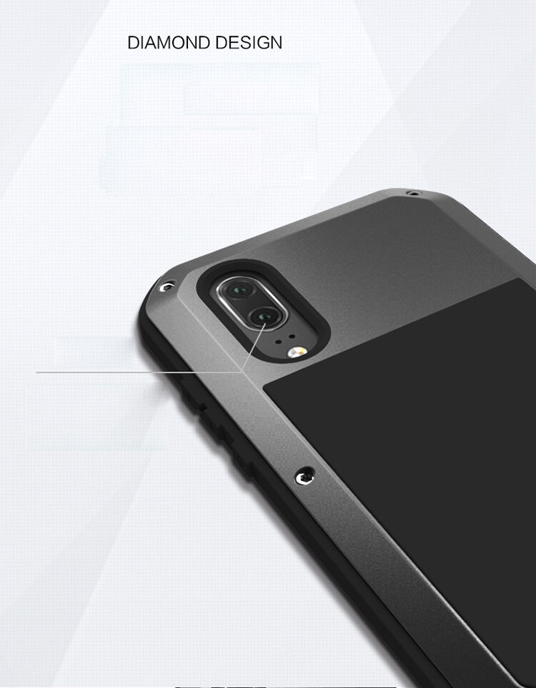Love Mei super odporne etui do Huawei P20 - czarne