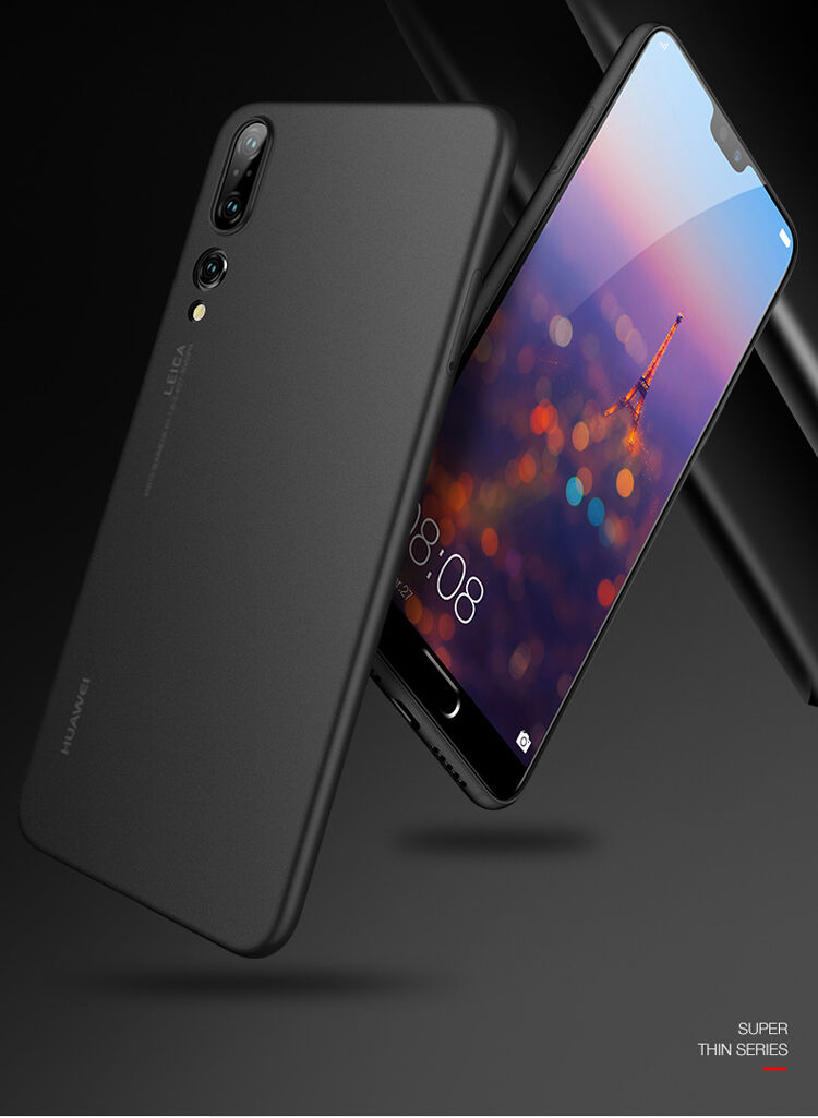 Cafele super cienkie etui plastikowe do Huawei P20 Pro - szare
