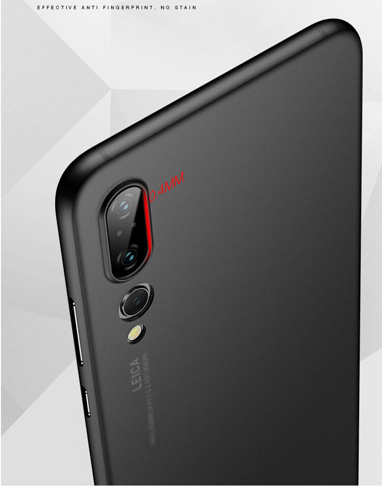 Cafele super cienkie etui plastikowe do Huawei P20 Pro - szare