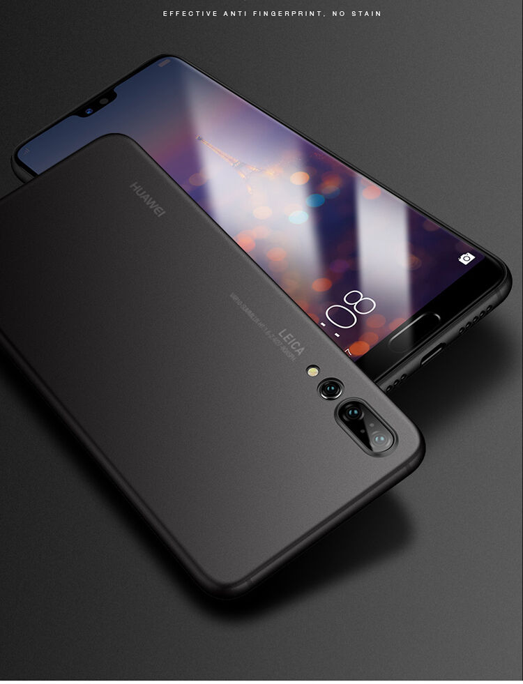 Cafele super cienkie etui plastikowe do Huawei P20 Pro - szare