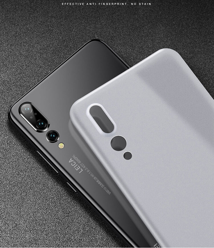 Cafele super cienkie etui plastikowe do Huawei P20 Pro - szare