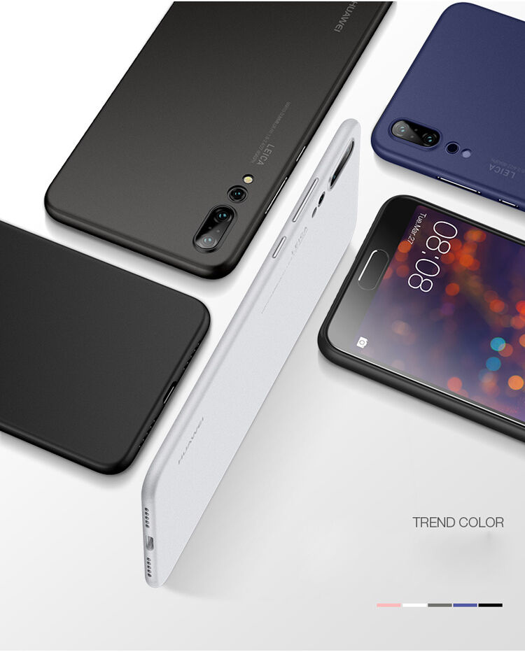 Cafele super cienkie etui plastikowe do Huawei P20 Pro - szare