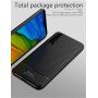 Ipaky etui plastikowe z teksturą karbonową do Huawei P20 Pro - ciemnoniebieskie