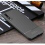 Ipaky etui plastikowe z teksturą karbonową do Huawei P20 Pro - ciemnoniebieskie