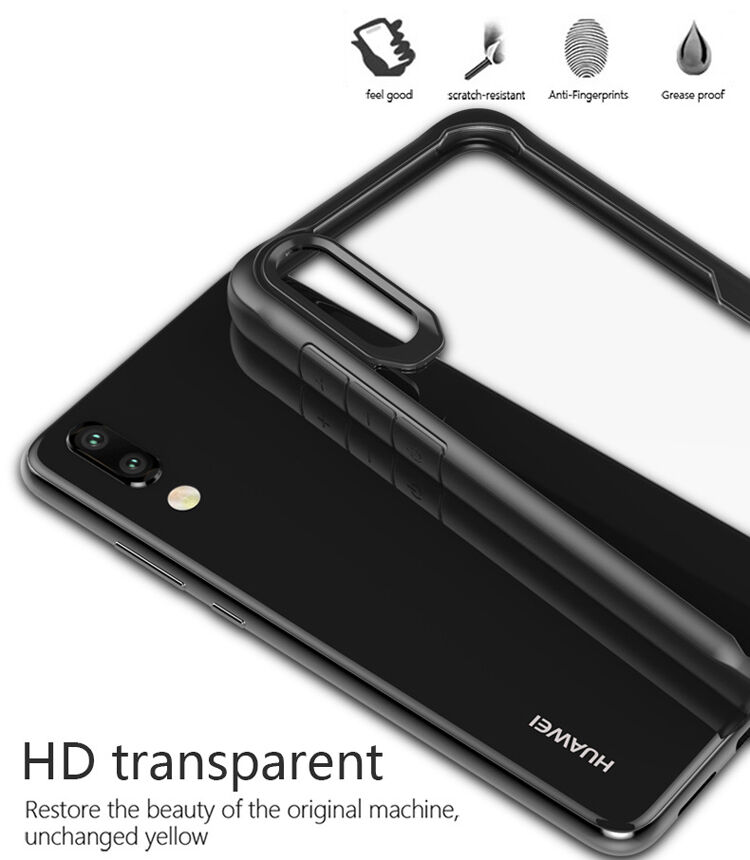 Odporne na wstrząsy etui z ramką do Huawei P20 - czerwone