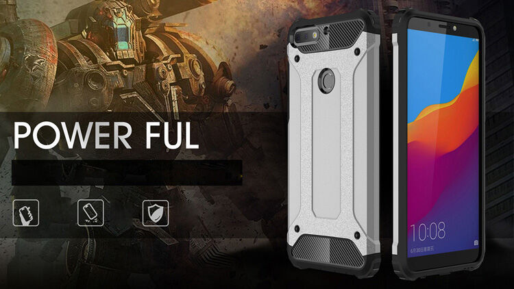 Super odporne etui Armor do Huawei Y7 Prime (2018) - złote