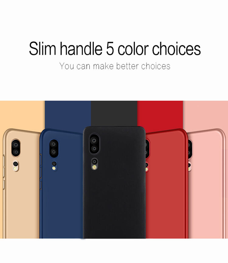 Mofi Shield cienkie etui plastikowe do Huawei P20 Pro - różowo-złote